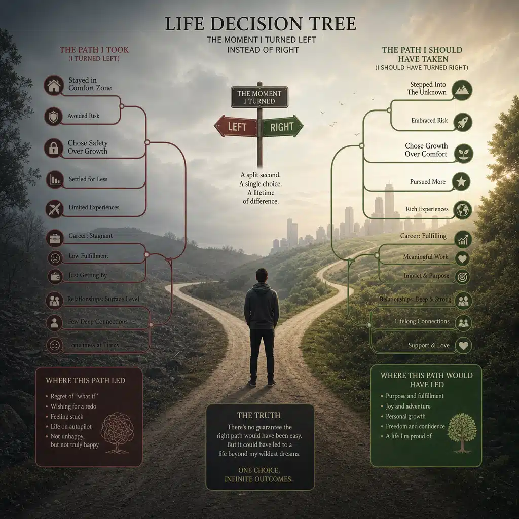 a life decision tree where i should have turned r 1784823997