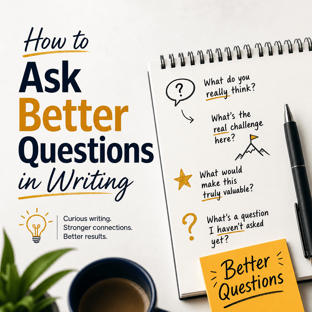 Better Questions: The Fastest Way to Improve Thinking, Results, and Conversations 3 How to ask better questions in writing to build curiosity, stronger connections, and better results