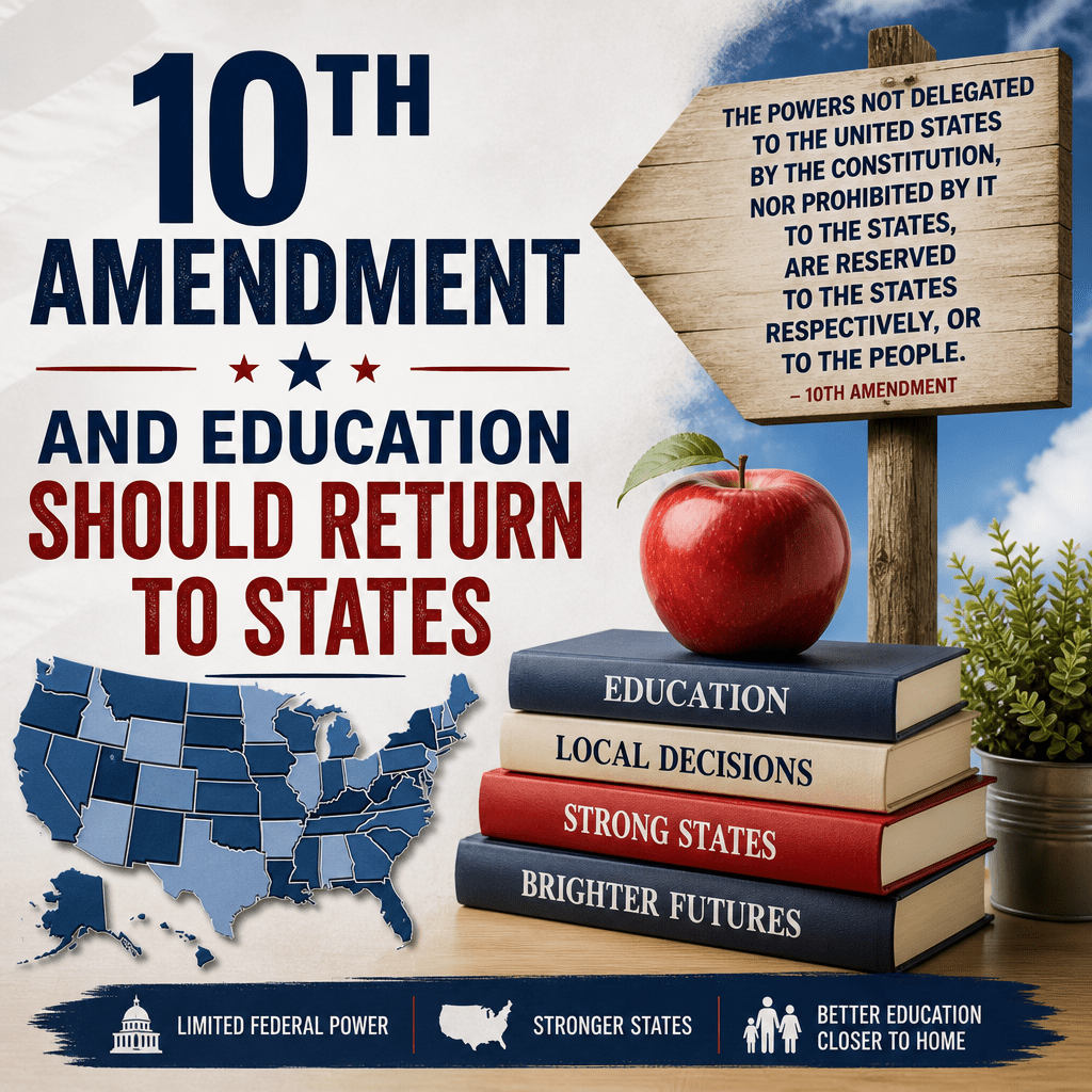Tenth Amendment and education state control: 3 Powerful Reasons for Local Freedom