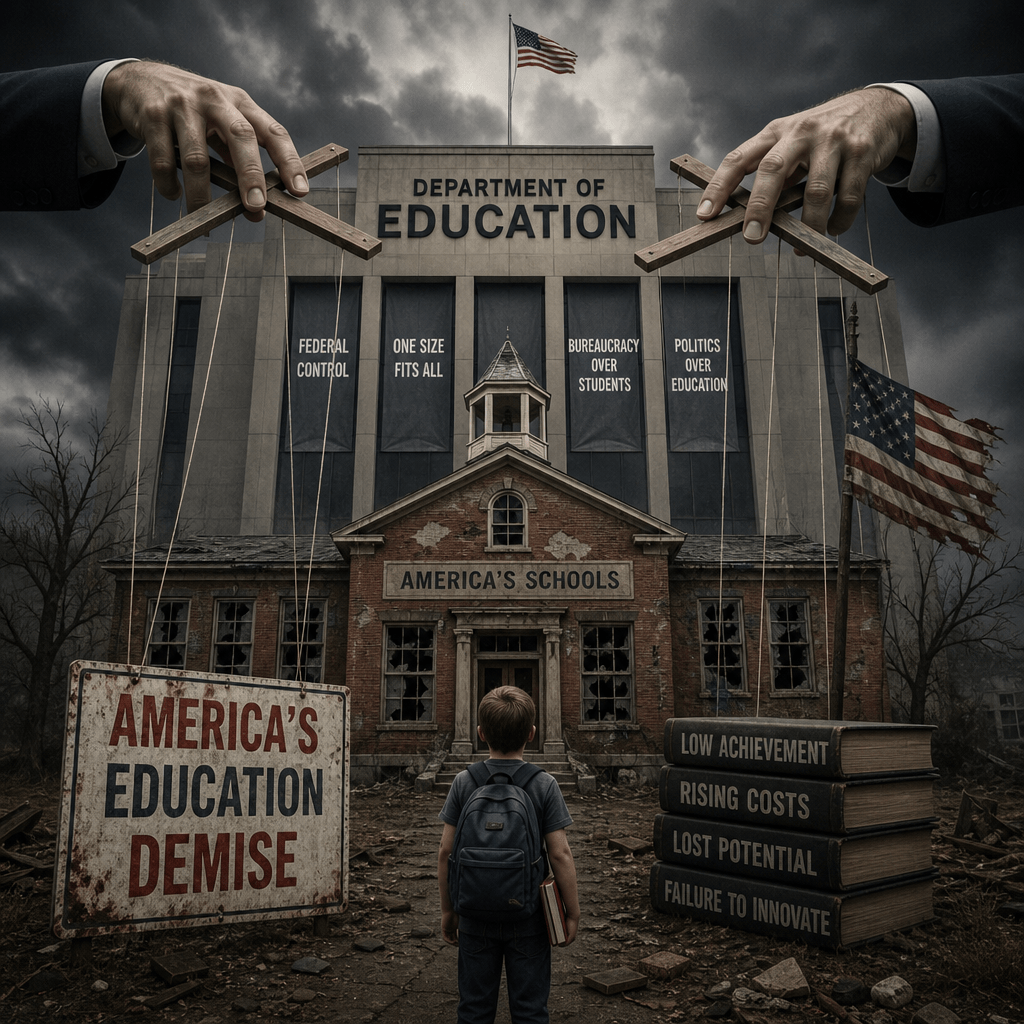 Educations demise in America: 8 Powerful, Alarming Lessons from Wilson to Biden 2 Educations demise in America illustration