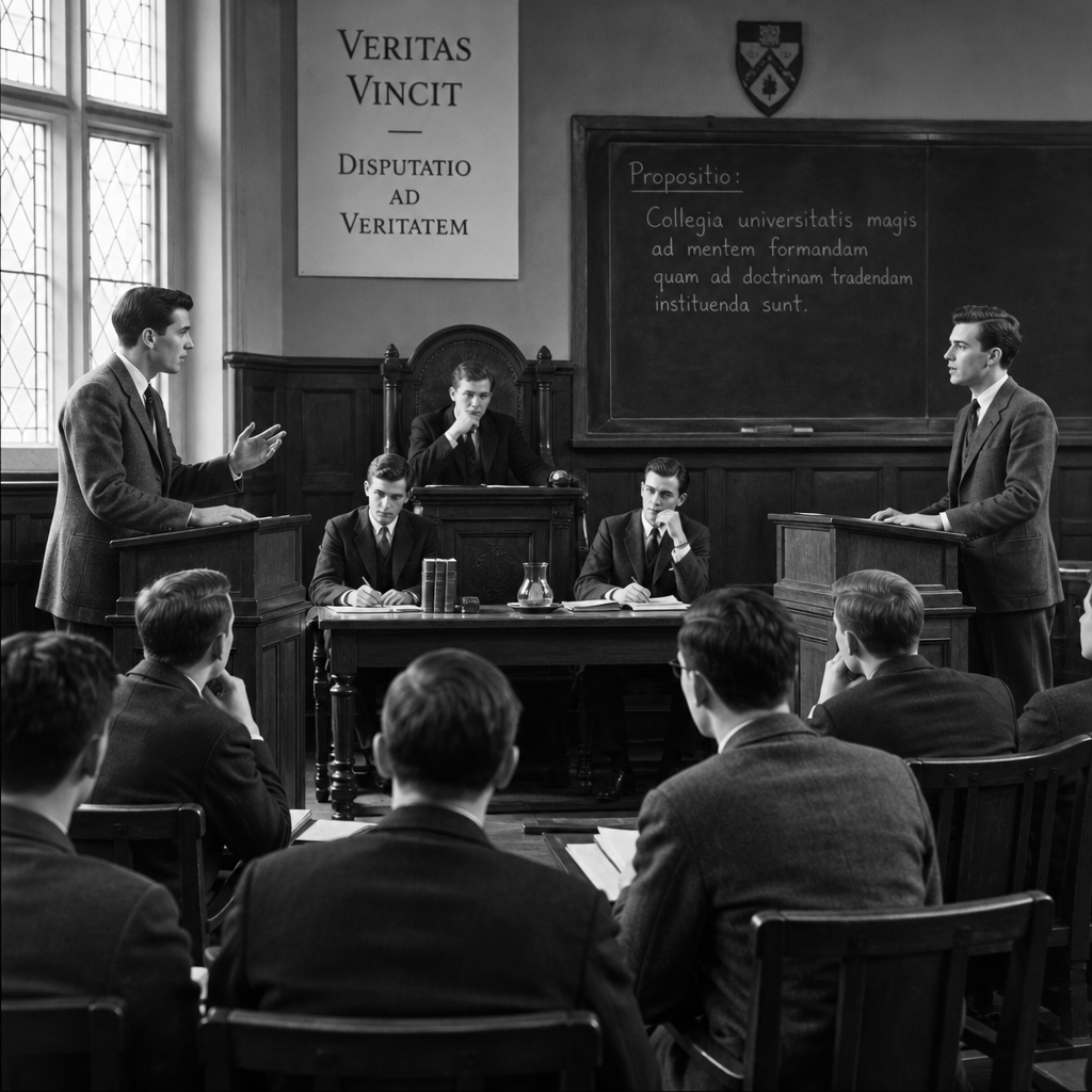 Prior 1964 College was where Disputation illustration