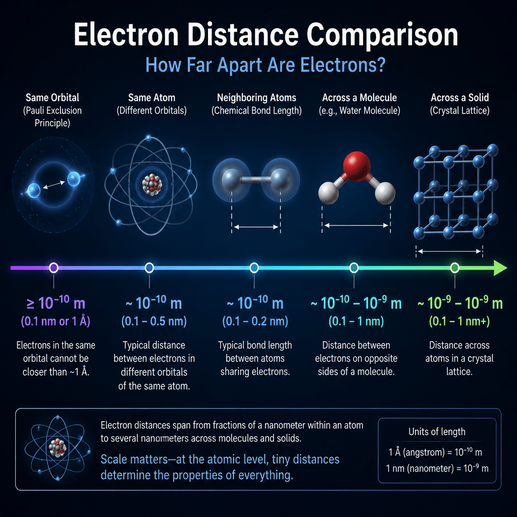 Distance 5 Amazing Ways to Explain How Far Apart Electrons Are 3 Additional Illustration of Electron Distance Comparison: How Far Apart Are Electrons?