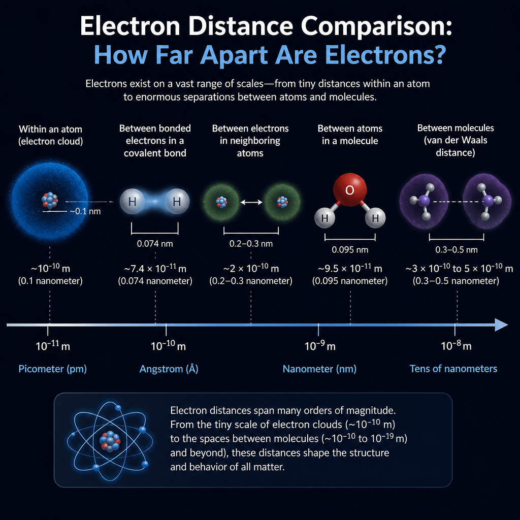 Distance 5 Amazing Ways to Explain How Far Apart Electrons Are 4 Additional Illustration of Electron Distance Comparison: How Far Apart Are Electrons?