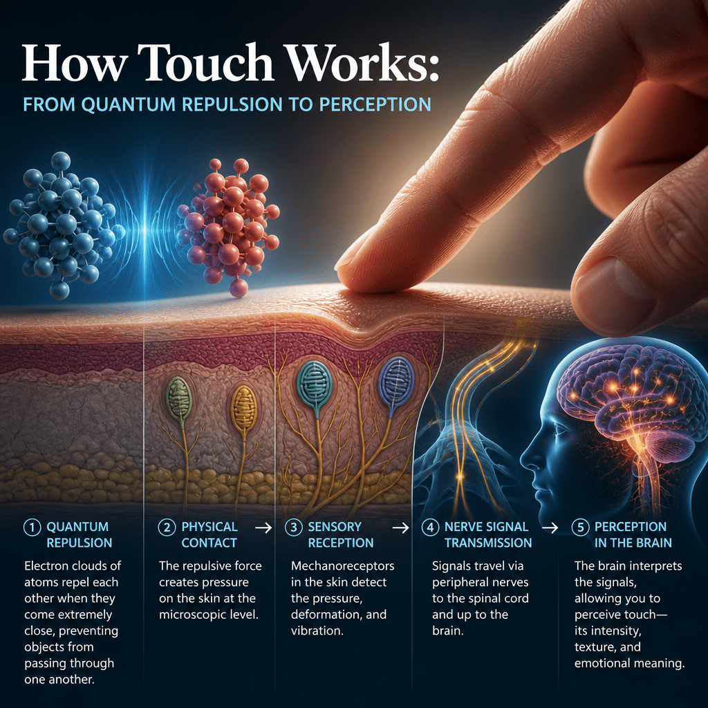 Additional electromagnetic repulsion illustration for How Touch Works: From Quantum Repulsion to Perception