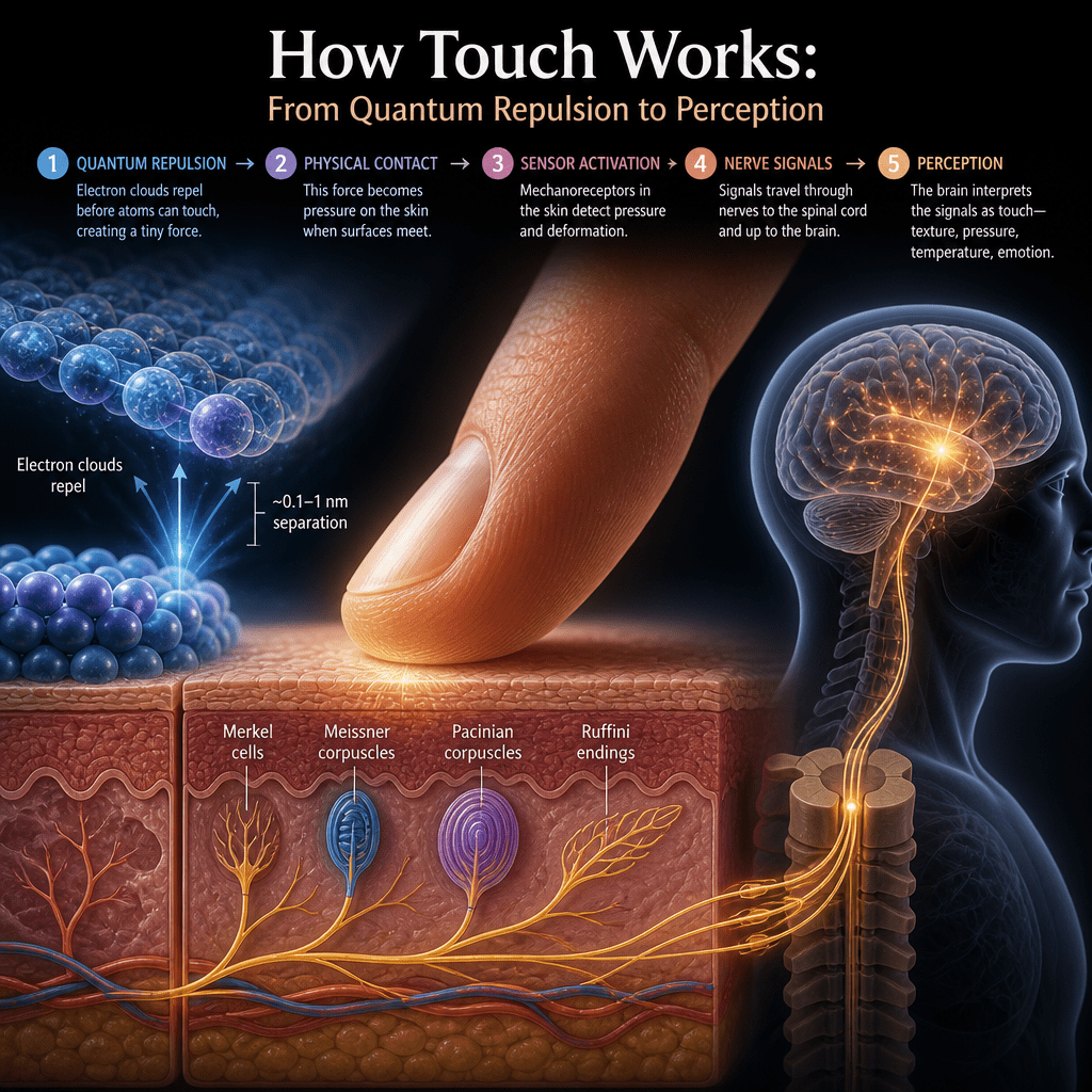 Additional electromagnetic repulsion illustration for How Touch Works: From Quantum Repulsion to Perception