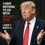 How Donald Trump Denies Involvement in Project 2025 While Advancing Policies That Align With It 6 Project 2025 ALA Trump 1