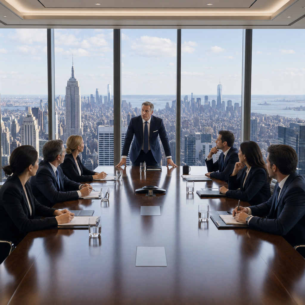 Selling CBS Ends Oversight Board: 3 Powerful, Alarming Effects 4 A modern Boardroom where finacial descisions carry weight