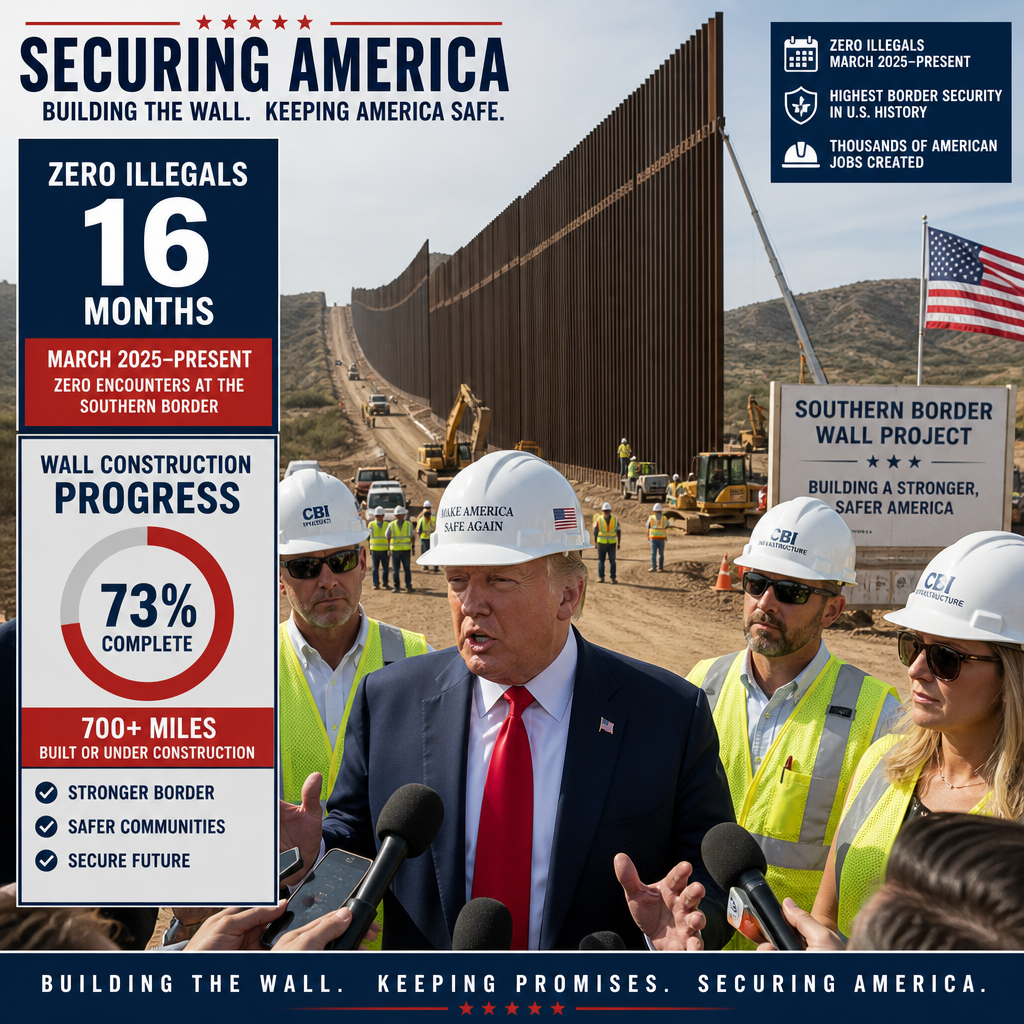 The Escalator and the Unwavering Principle: Seven Reasons Why Americans Chose Trump, and Why They Still Do 15 Progress Illustration of Souther Border Construction