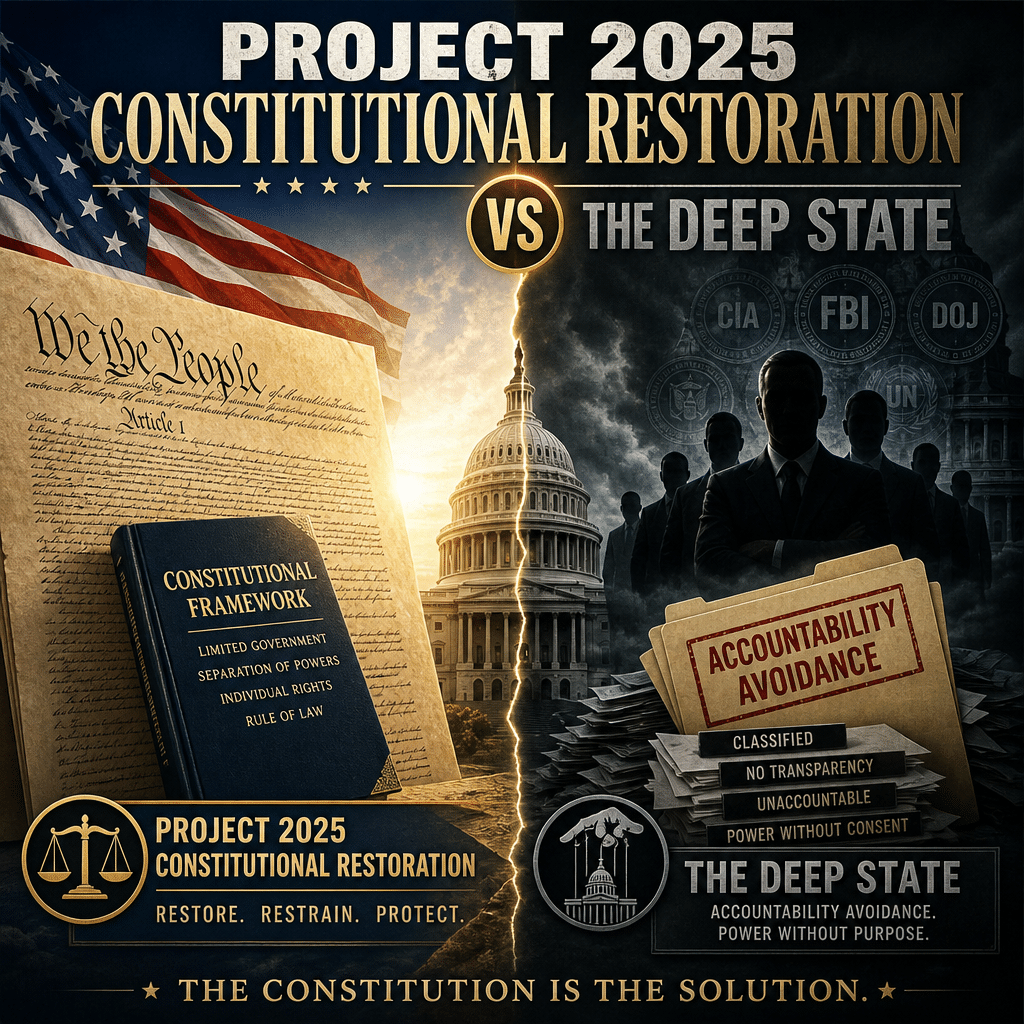 Project 2025 constitutional restoration: Powerful Case Against the Deep State