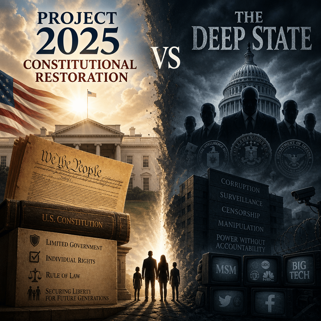 Project 2025 constitutional restoration: Powerful Case Against the Deep State 2 Project 2025 constitutional restoration illustration