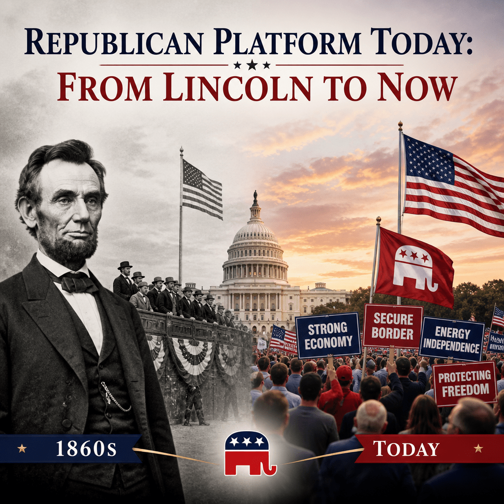 Republican platform illustration